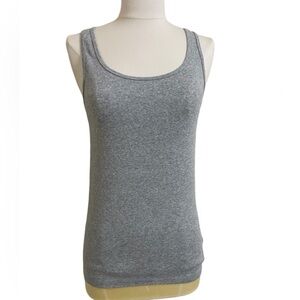 GAP Women’s Gray Heathered Long Tank Top Classic Layering Medium